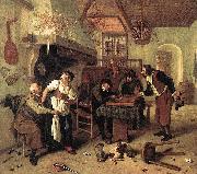 Jan Steen Interior of an inn oil painting reproduction